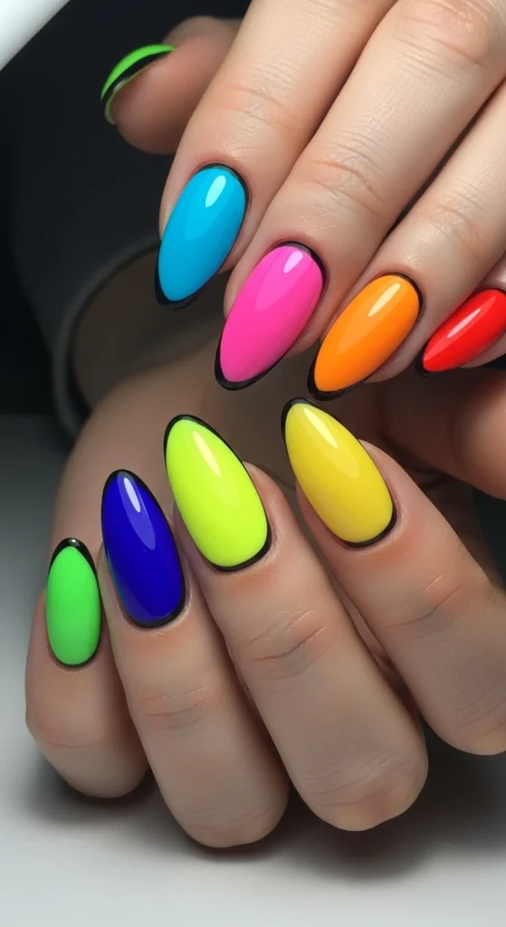 Bold-Outline-Nails-–-Vibrant-Colors-with-a-Modern-Edgy-Touch