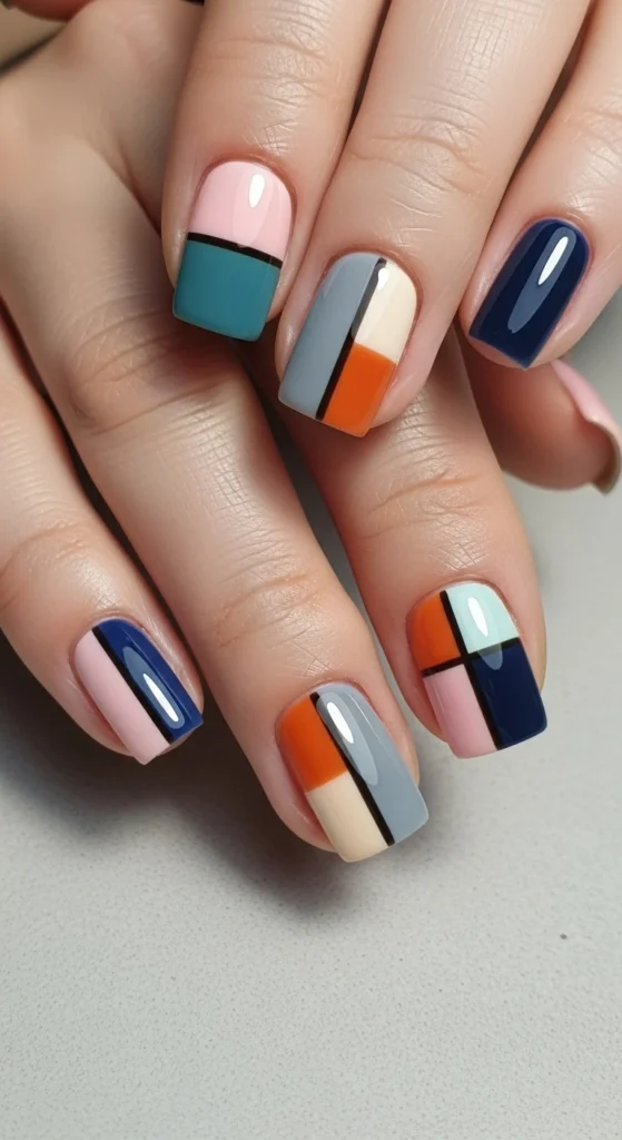 Color-Block-Simplicity-Nails-–-Modern-Bright-Trendy-Style