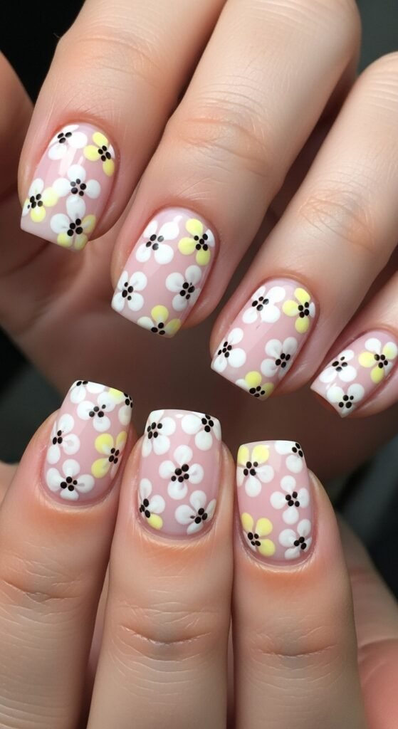 Dot‑and‑drag-blossom technique-step-sequence