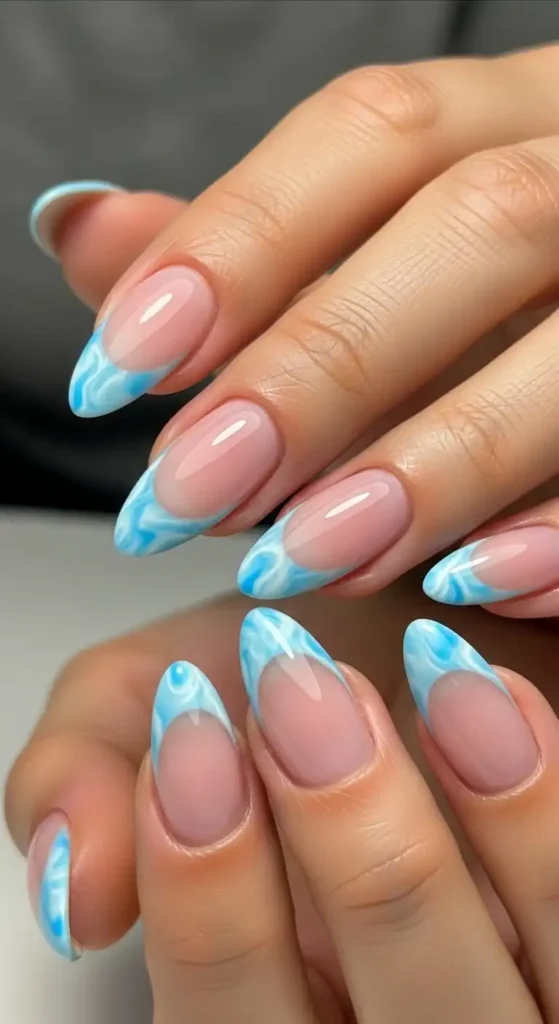 baby-blue-marble-french-tips