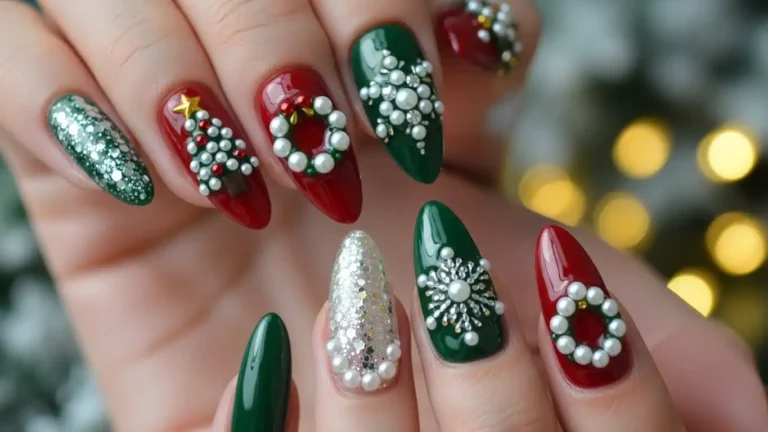 pearl-embellished-nails-christmas