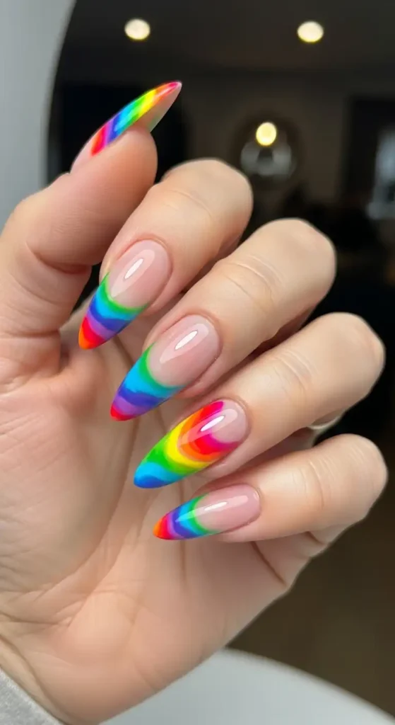 rainbow-marble-french-tips
