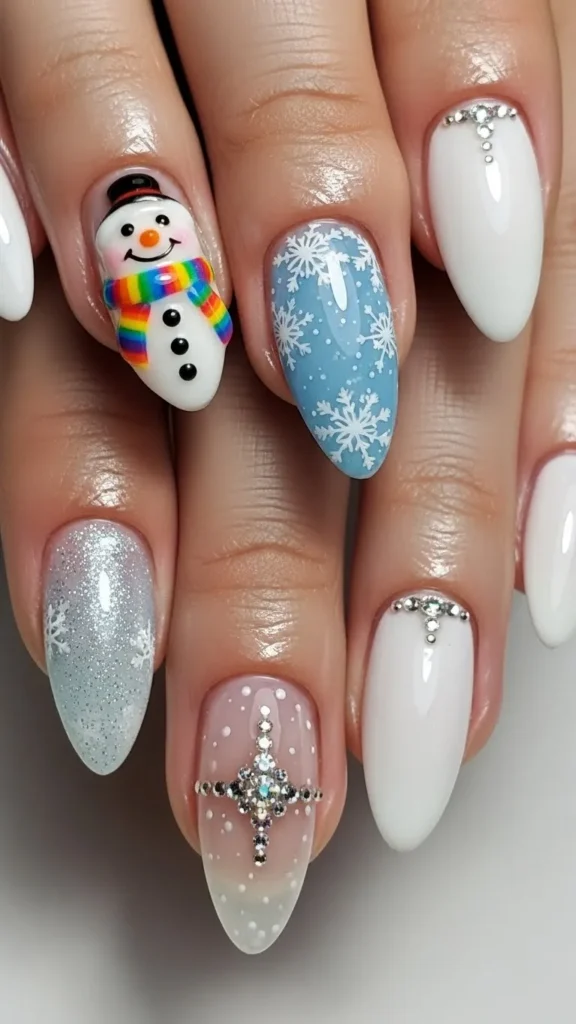 rainbow-scarf-snowman