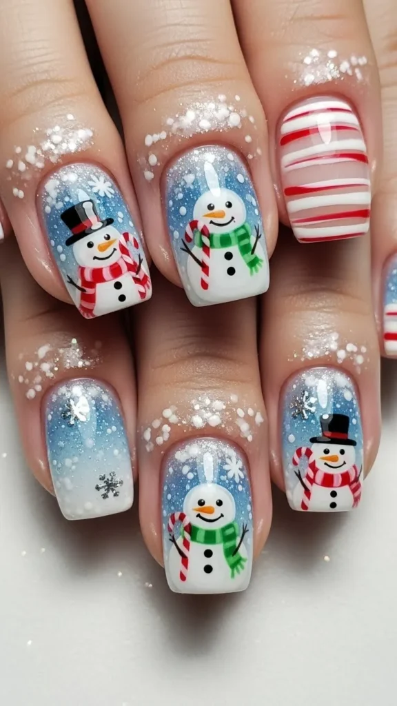 snowman-holding-candy-cane