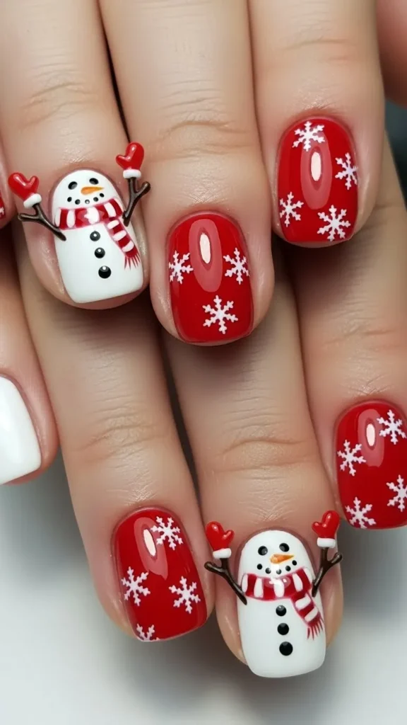 snowman-with-red-mittens