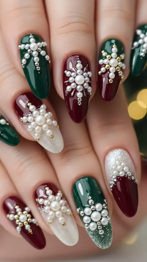 snowflake-inspired-pearl-arrangements