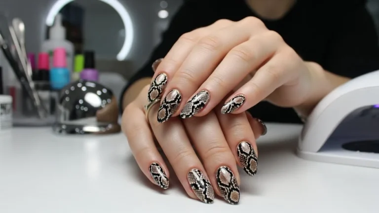 16+ Snake Print Nails: Trendy Designs, Colors & Tips