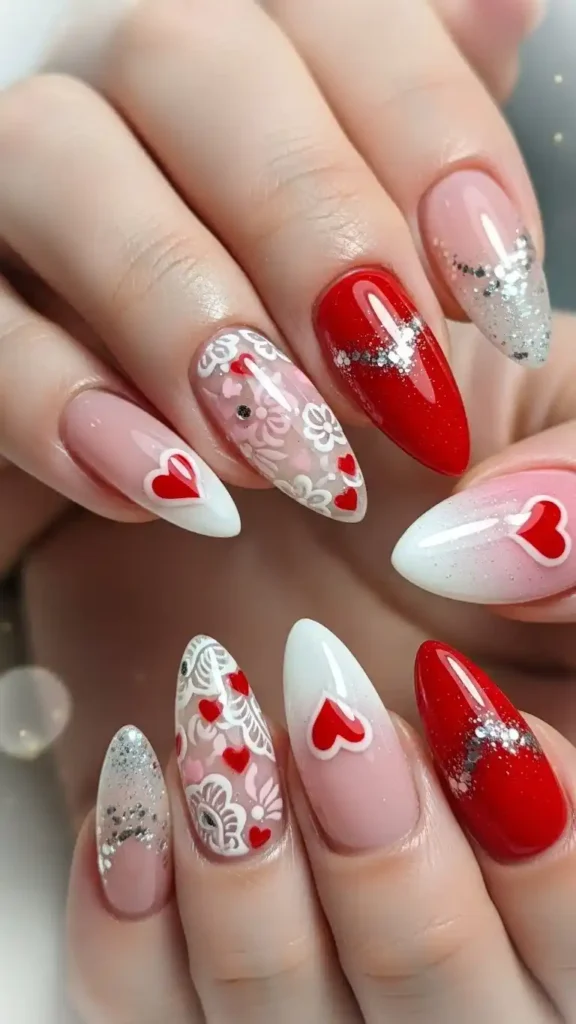 floral-valentine-nail-design