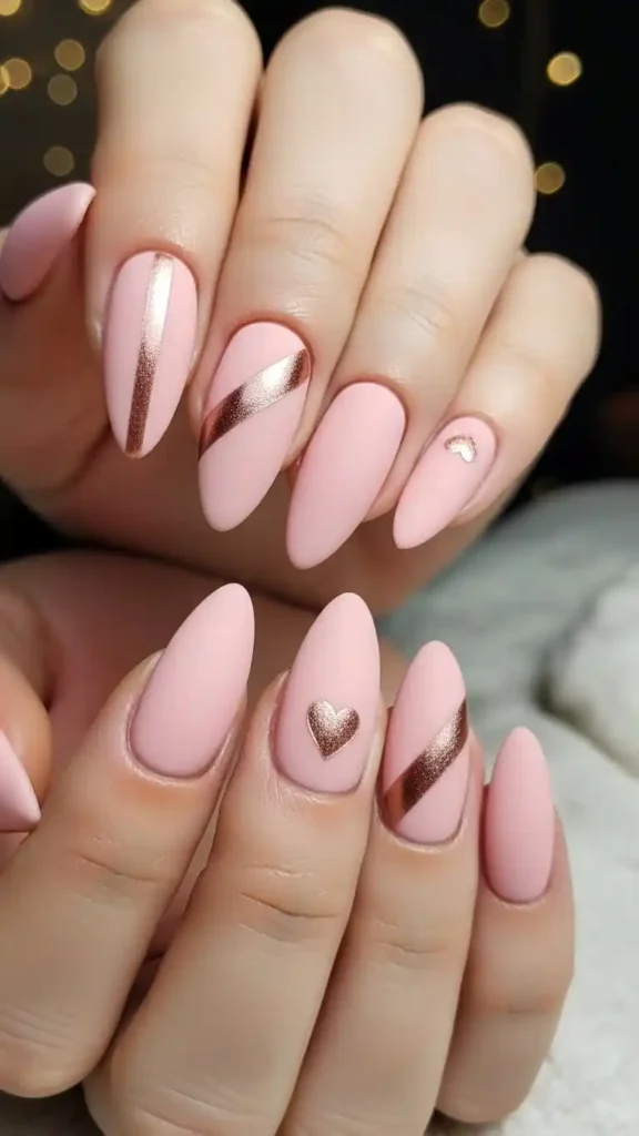 chic-valentine-nails-with-metallic-details