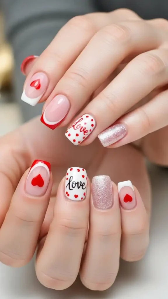 cute-short-valentine-nails