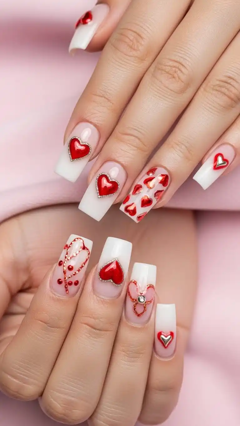 square-shape-valentine-nail-inspirations