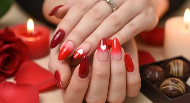 red-ombre-nails-valentines