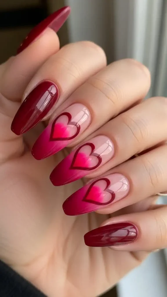 berry-delight-heart-gradient-nails