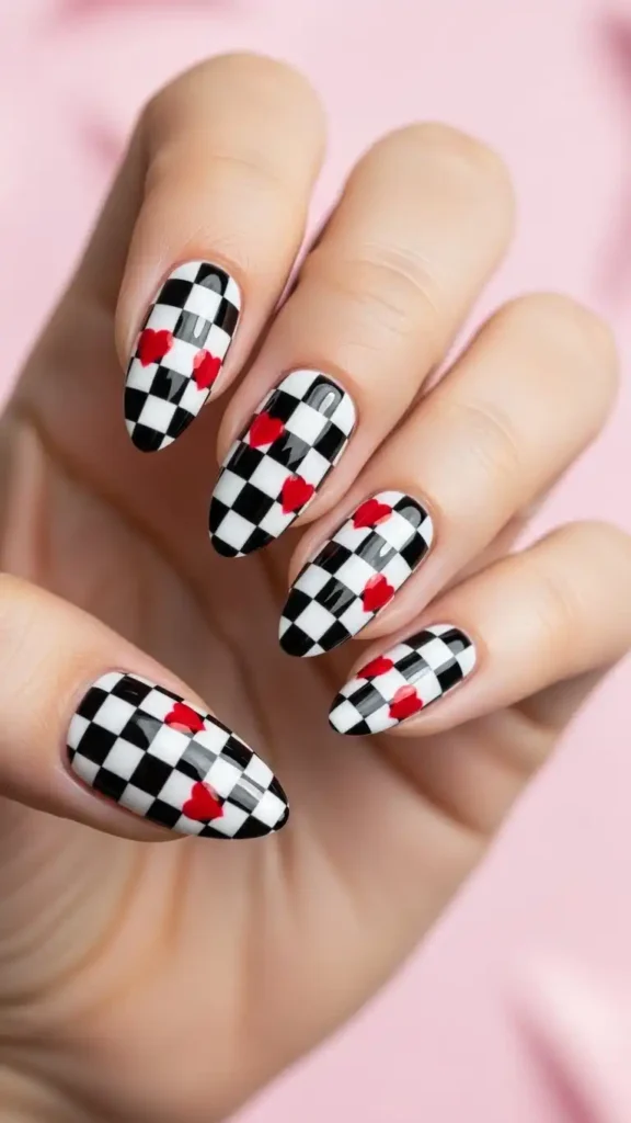 checkered-pattern-with-hearts