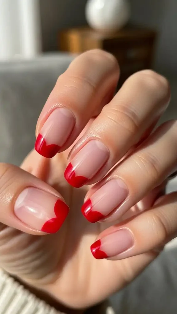 clear-nails-with-red-heart-tips