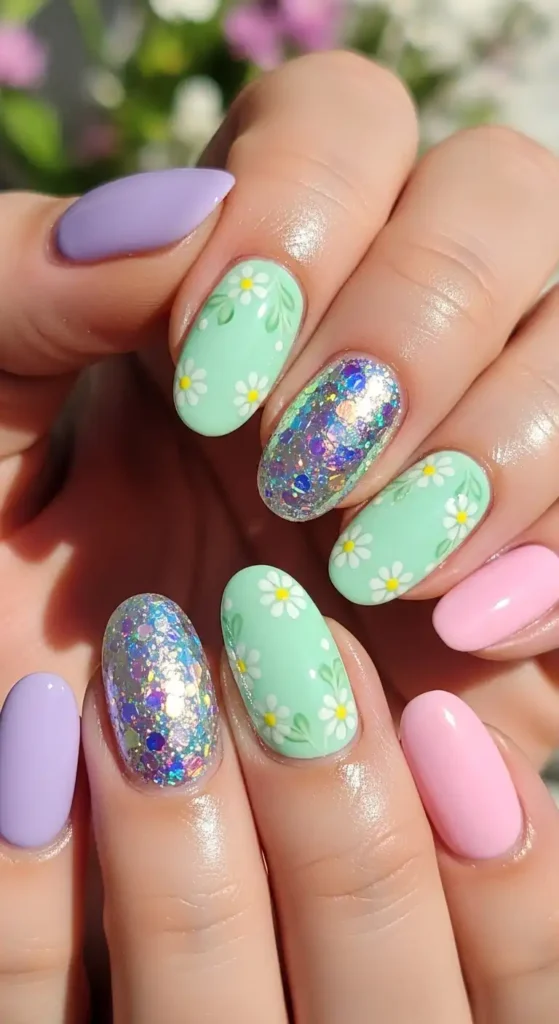 glitter-accent-nail