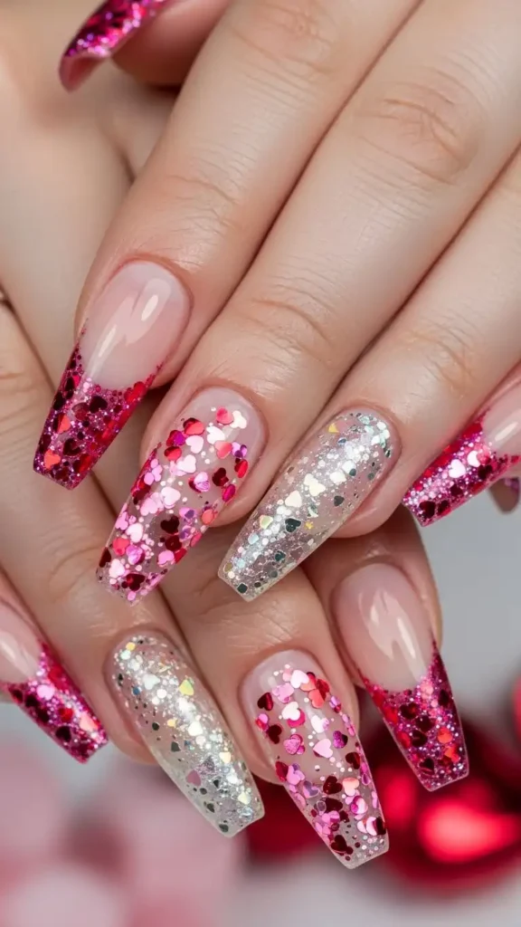 glitter-french-manicure-idea
