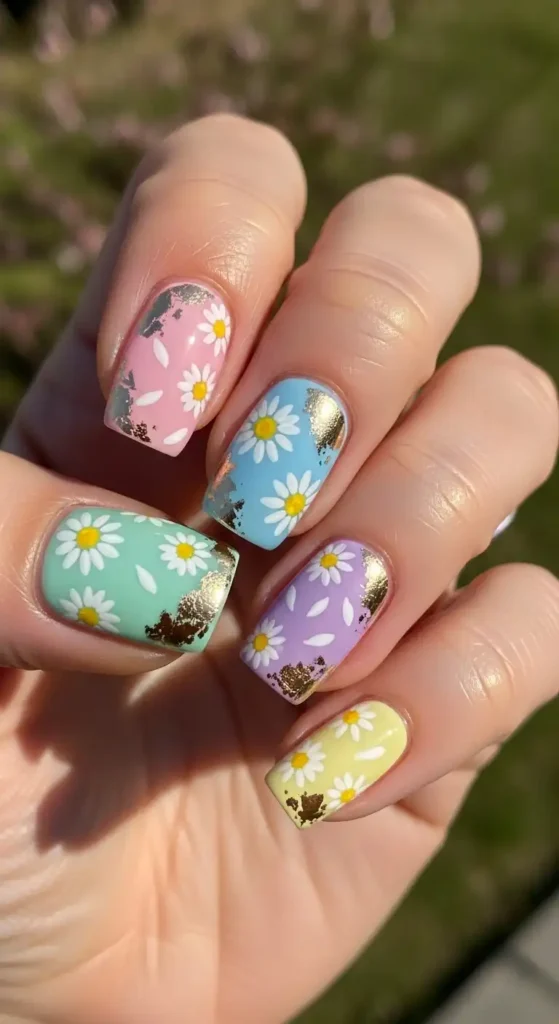 gold-foil-and-daisies