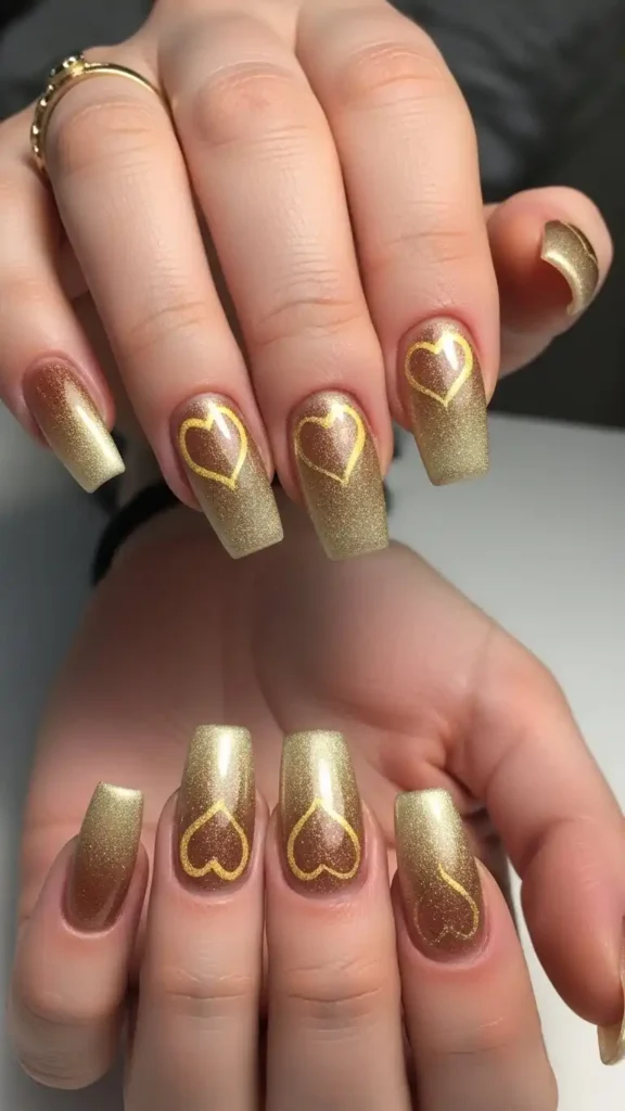 golden-rose-heart-nail-look