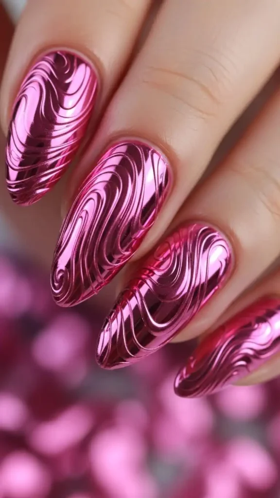 groovy-pink-chrome-swirls
