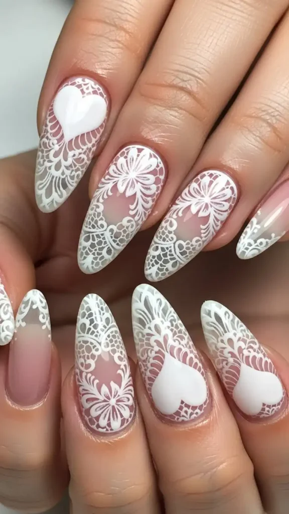 lace-inspired-heart-nail-design