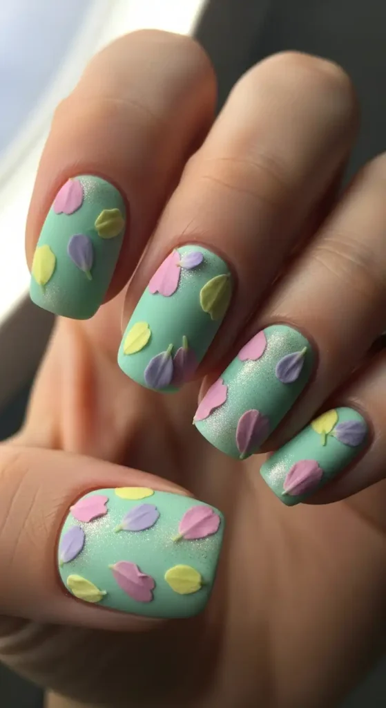 mint-green-pastel-petals