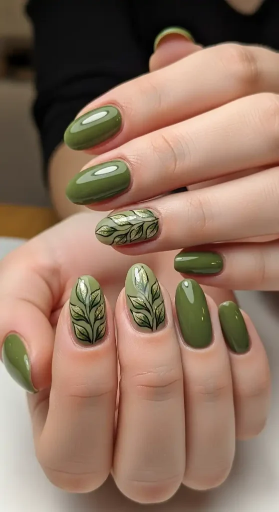 olive-green-and-leafy-accent