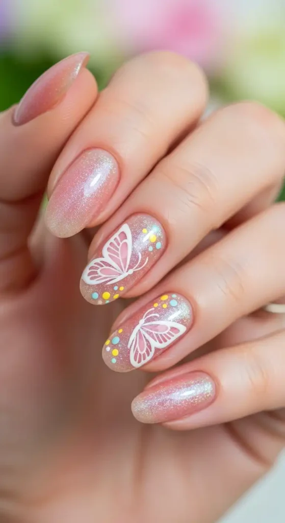 peachy-pink-glitter-butterfly
