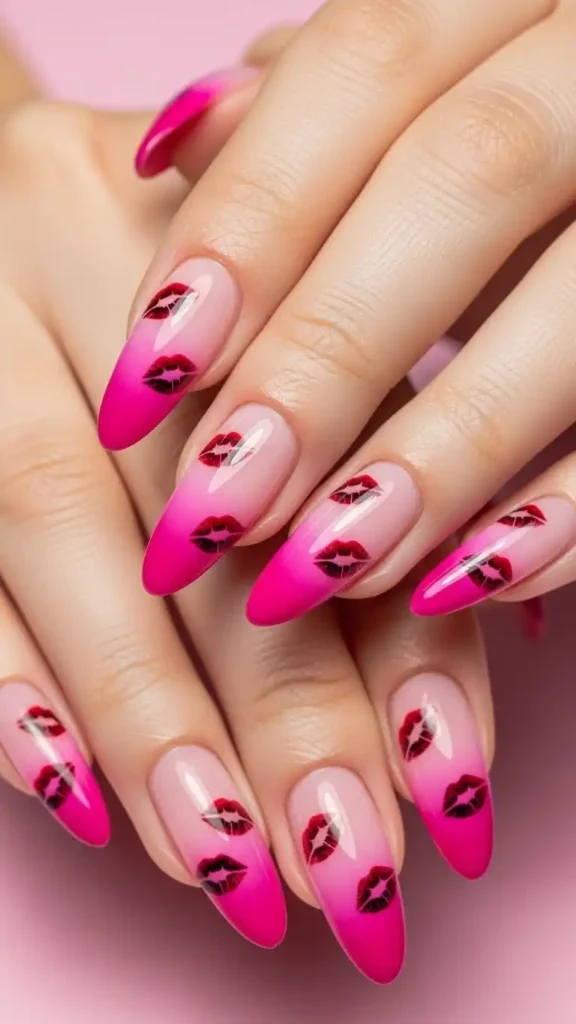 pink-ombre-kiss-nails