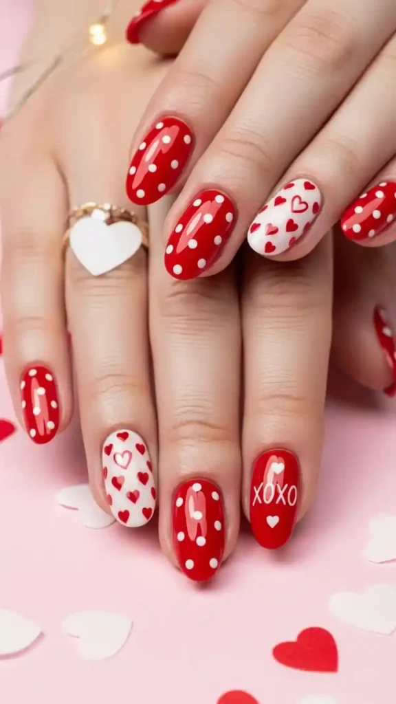 red-with-polka-dots