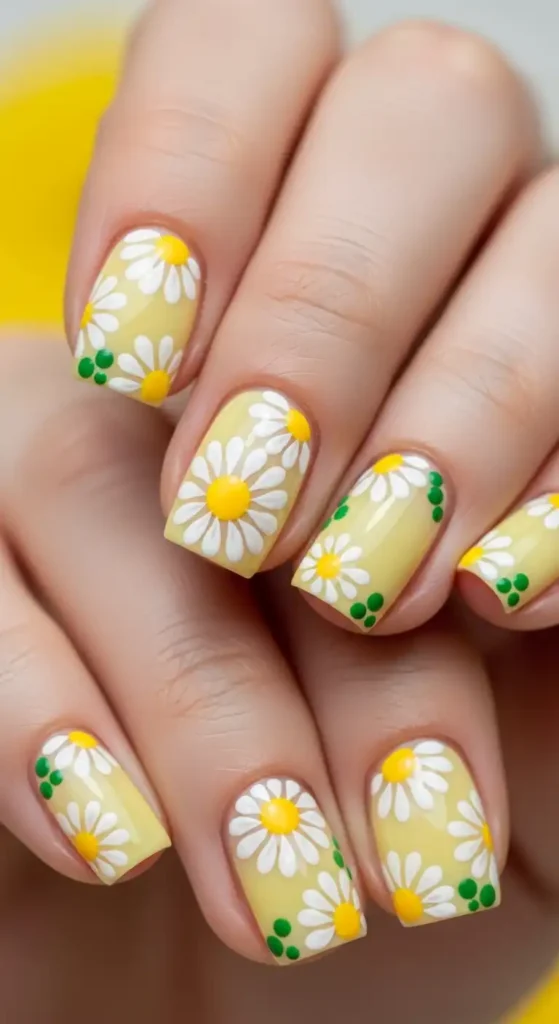 retro-yellow-and-white-daisies