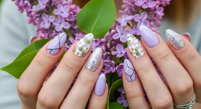 lilac-spring-nails-design