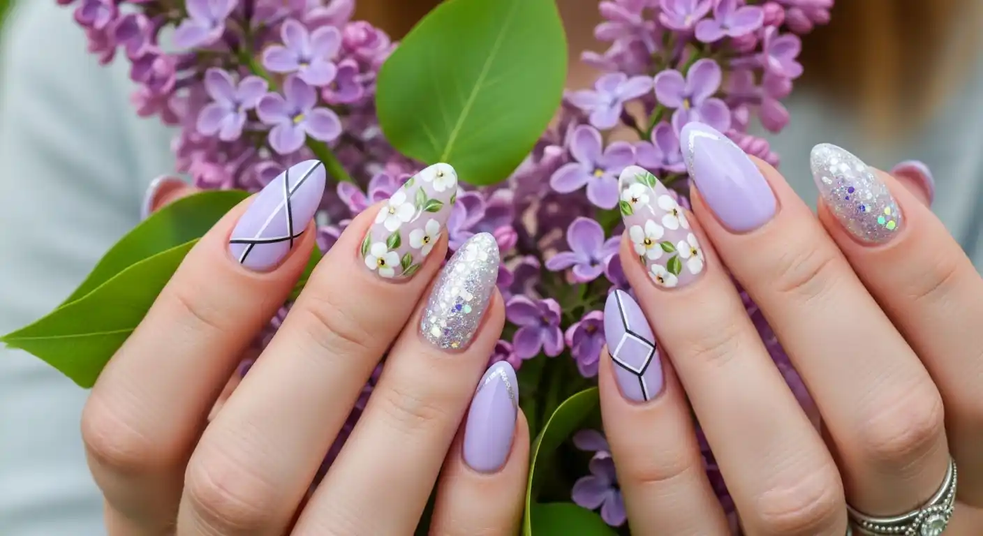 lilac-spring-nails-design