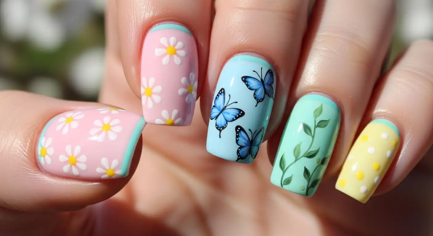 short-spring-nails-design-idea