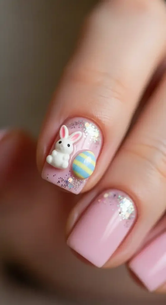 bunny-and-egg-charm
