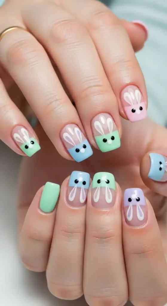 bunny-face-pastels