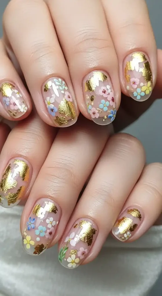 clear-base-with-gold-foil-and-tiny-floral-accents