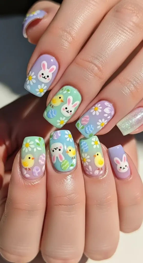 cute-and-short-chromatic-pastel-easter-nail