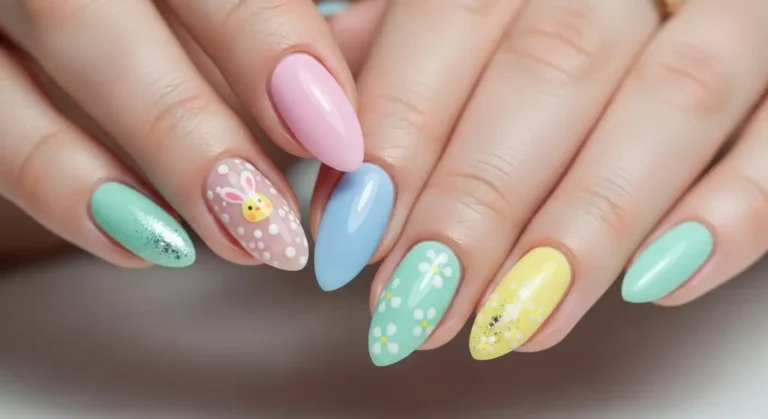 easter-almond-shaped-nail