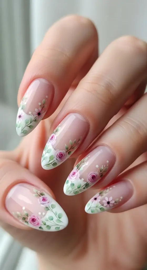 floral-french-tip
