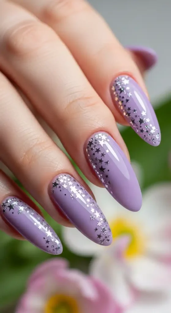 glossy-lilac-nail-with-mini-star-detail