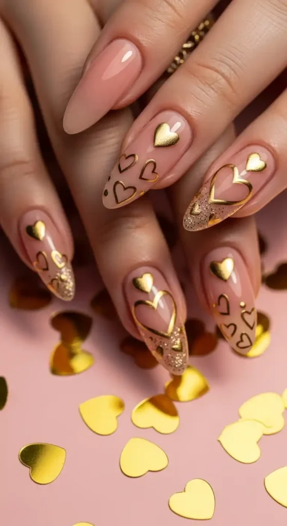 golden-heart-confetti