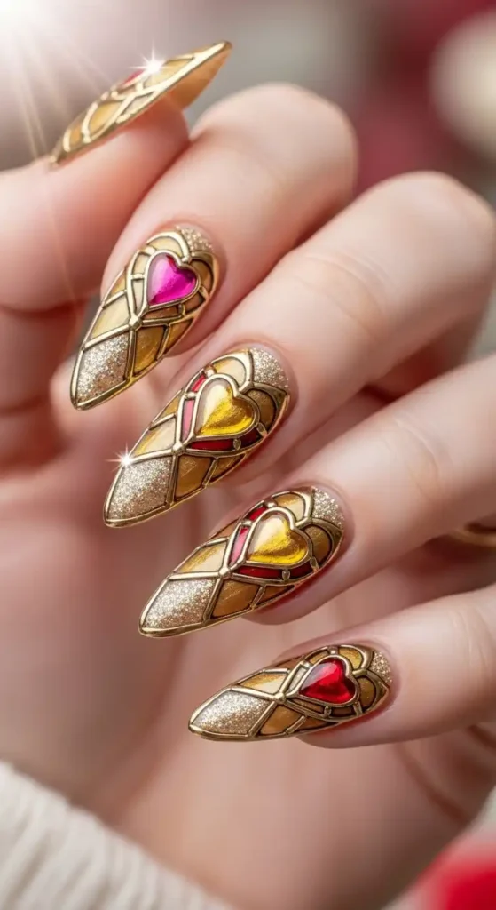 golden-heart-stained-glass