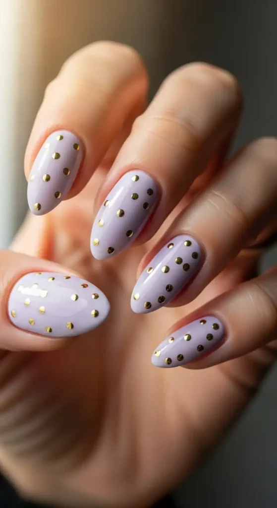 lavender-with-gold-dots