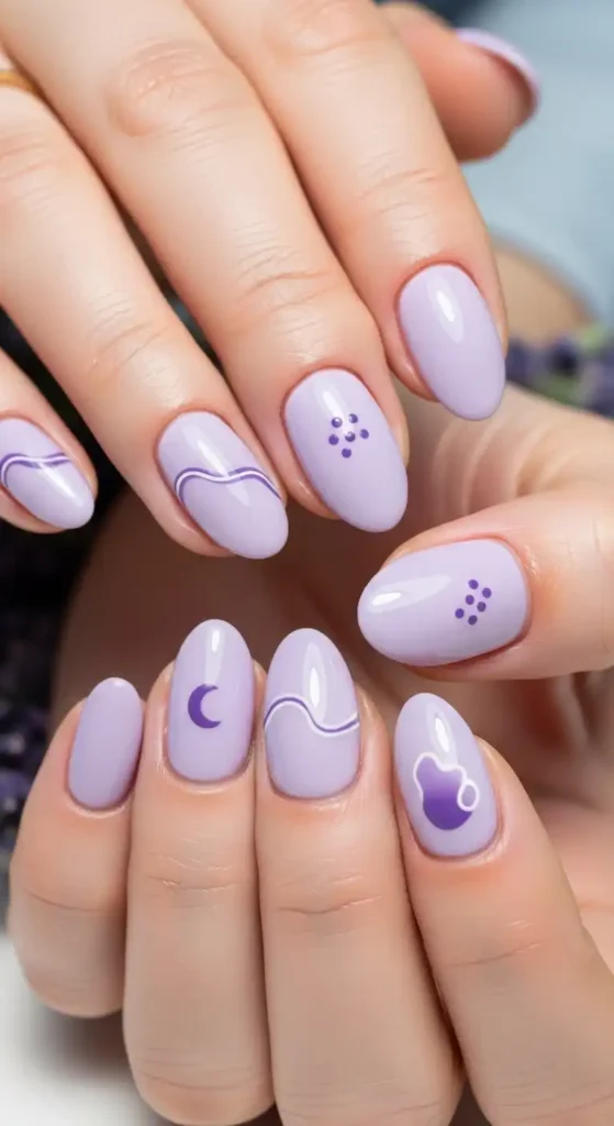 lavender-with-minimal-abstract-art