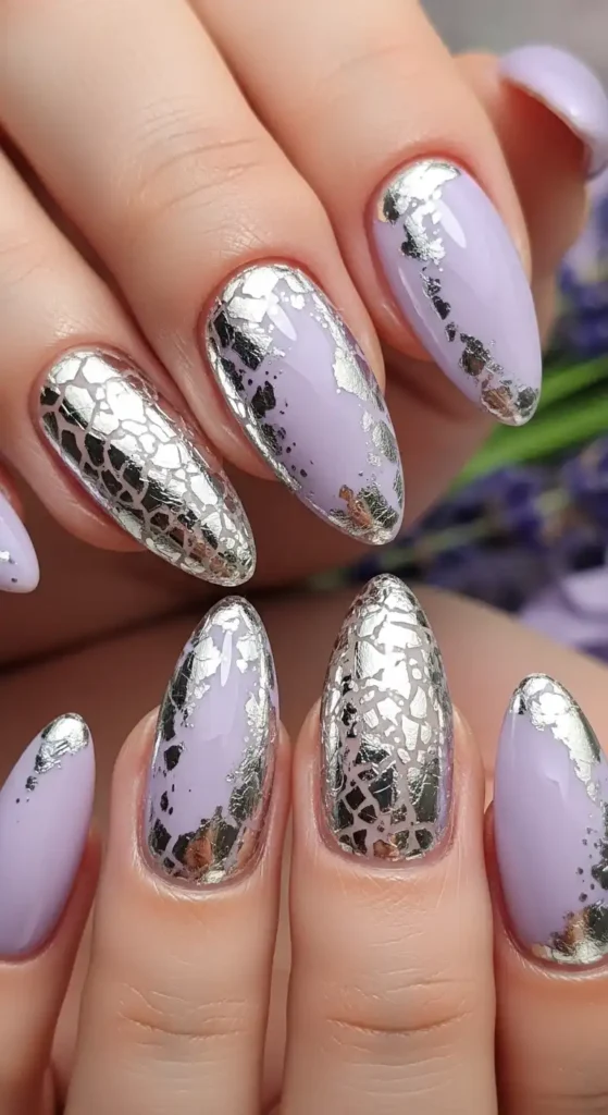 lavender-with-silver-foil