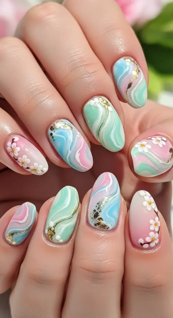 marble-effect-nails