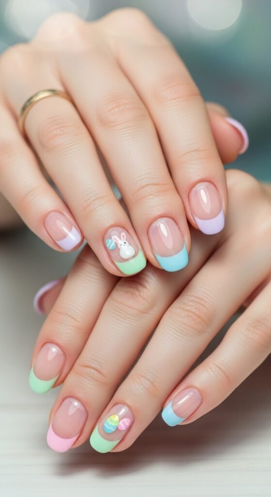 pastel-french-tips