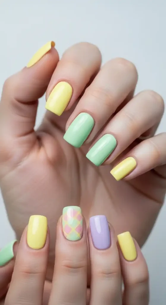 pastel-yellow-easter-nail-designs