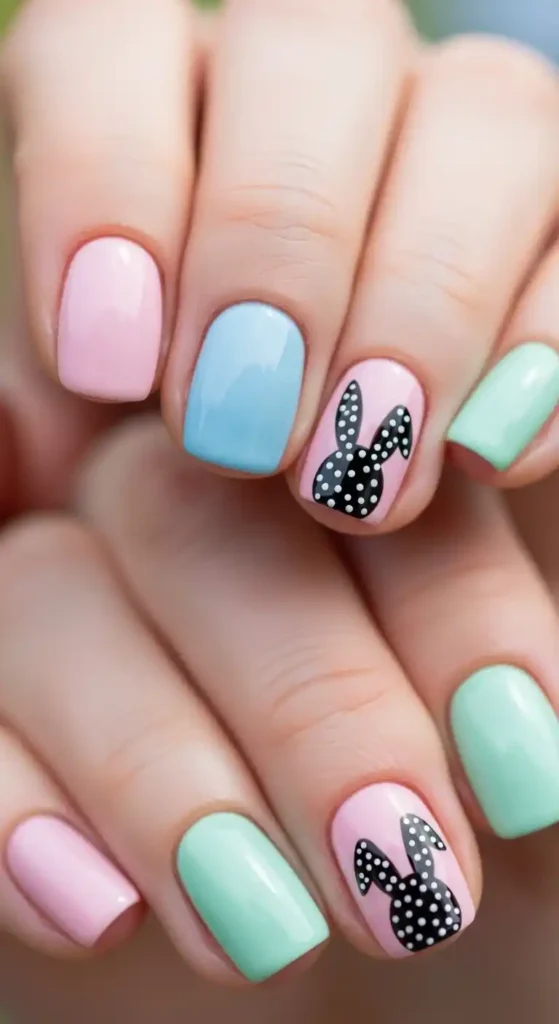 polka-dot-bunny-silhouettes
